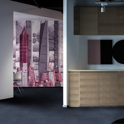 50x50 Cm Nylon Loop Carpet Tiles Anti-Static Commercial Carpet Tile Solution Dyed