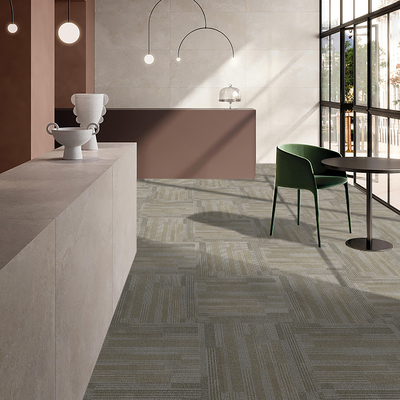 Solution Dyed Nylon Carpet Tiles Flooring 50x50 Anti Static Loop Pile Carpet Tiles