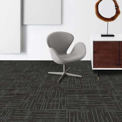 Anti Static Nylon Carpet Tiles 50x50cm High Low Loop Polypropylene Carpet Tiles