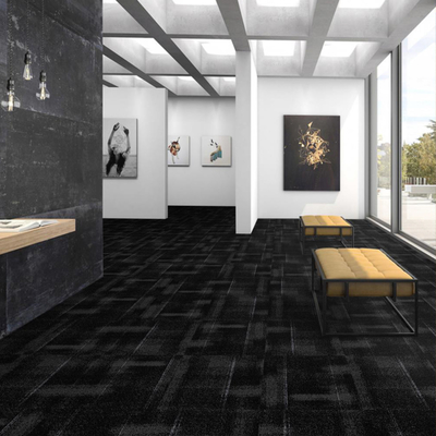 High Low Loop Nylon Carpet Tiles Jacquard Pile 50x50Cm Polypropylene Anti-Static