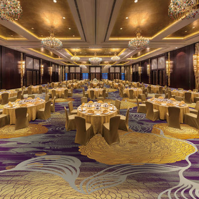 Tufted Commercial Nylon Floor Rug Wool Printed Hotel Room Carpet