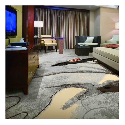 Polyester Backing Axminster Broadloom Carpet For Premium Hotel Flame Resistant