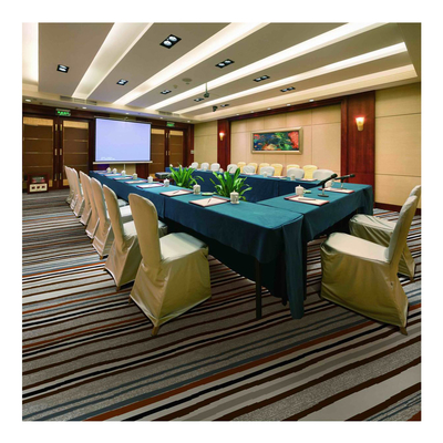 Game Room Fireproof Fleece Hospitality Woven Jacquard Carpet With Antistatic