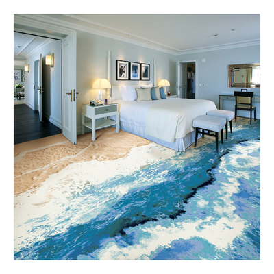 Sea Design 100% Polymide Printed Carpet Luxury Hospitality Carpet 4mx25m
