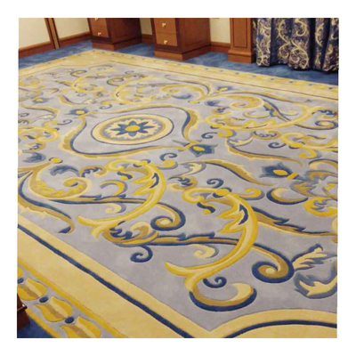 Customized Hand Tufted Carpet 100% Wool Carpet 5.5lbs Area Rug For Hotle
