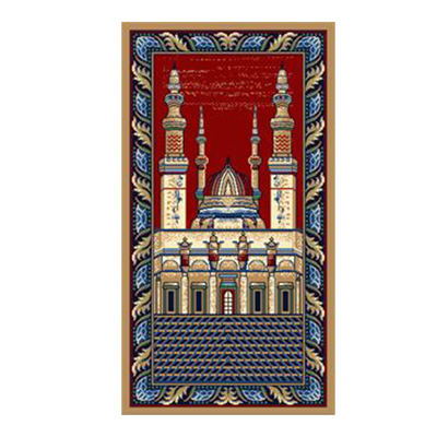 Single Mosque Prayer Rug PP Wilton Muslim Carpet 65cm X 120cm