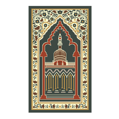 Easy to clean Individual Prayer Rug 26 X 48inch Mosque Prayer Rug 10-12mm