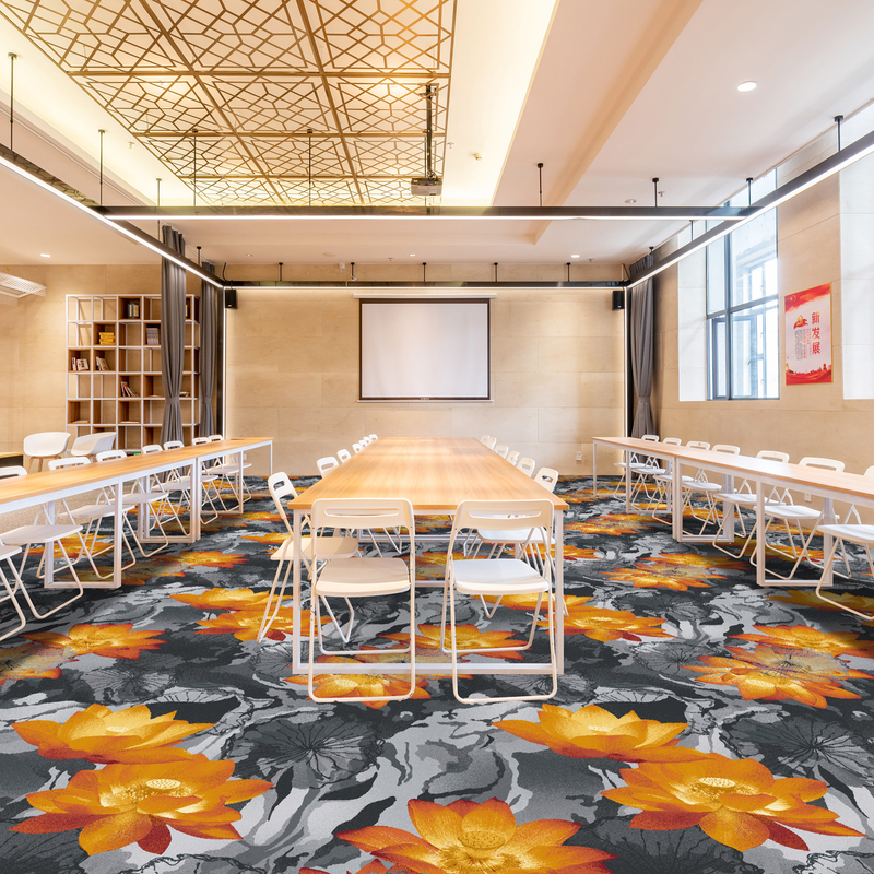 Flame Resistance Nylon Printed Carpet Wall To Wall 1300g/Square Meter
