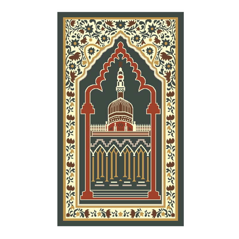 Easy to clean Individual Prayer Rug 26 X 48inch Mosque Prayer Rug 10-12mm
